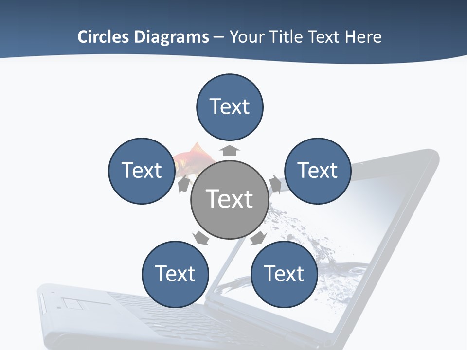 White Drop Showing PowerPoint Template