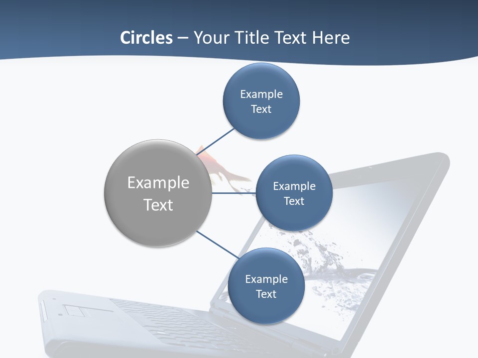 White Drop Showing PowerPoint Template