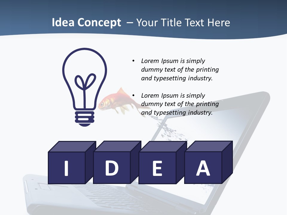 White Drop Showing PowerPoint Template