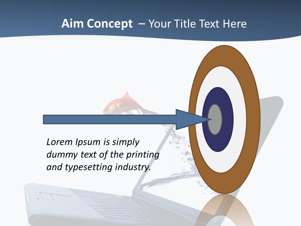 White Drop Showing PowerPoint Template