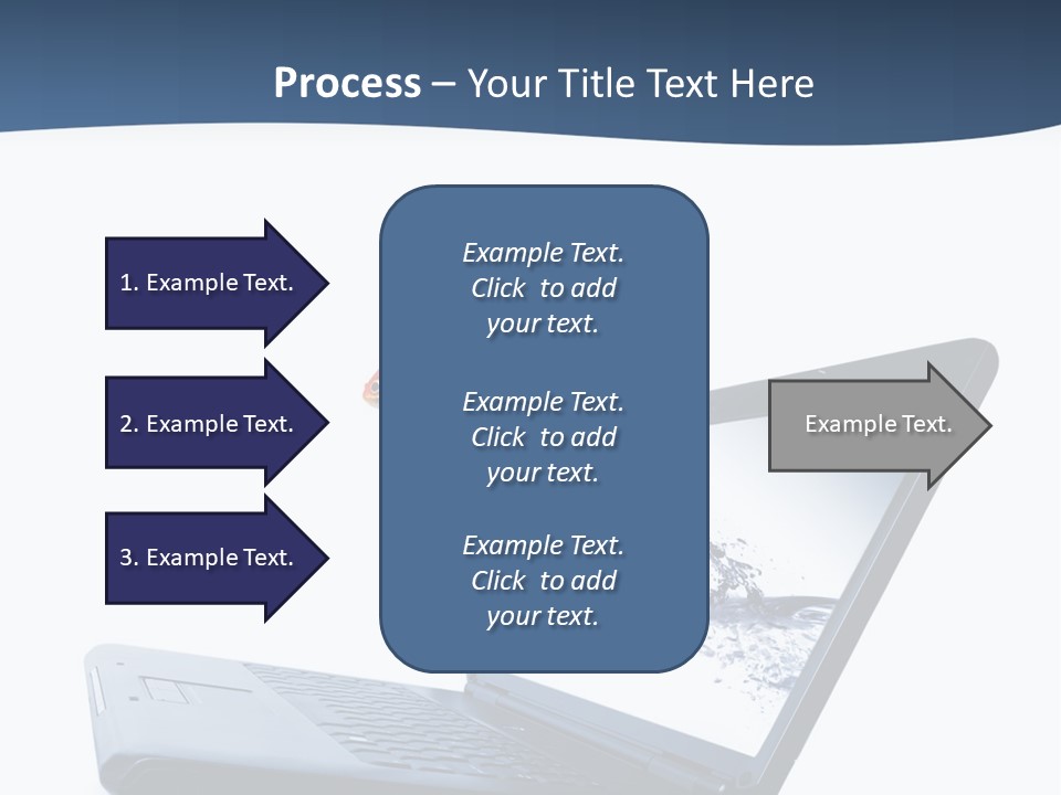 White Drop Showing PowerPoint Template