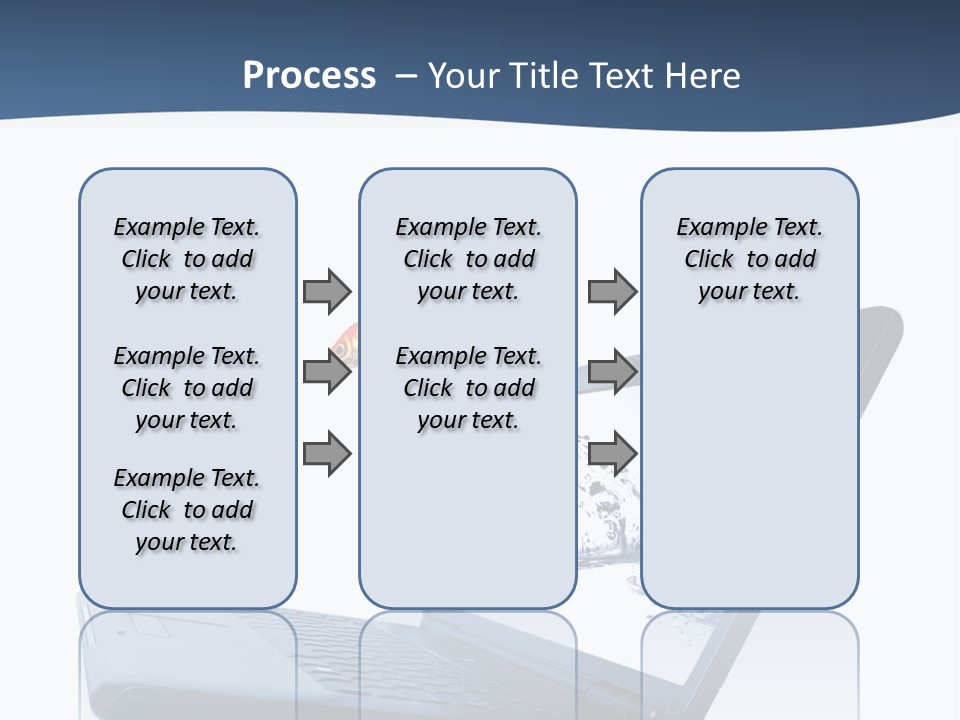 White Drop Showing PowerPoint Template