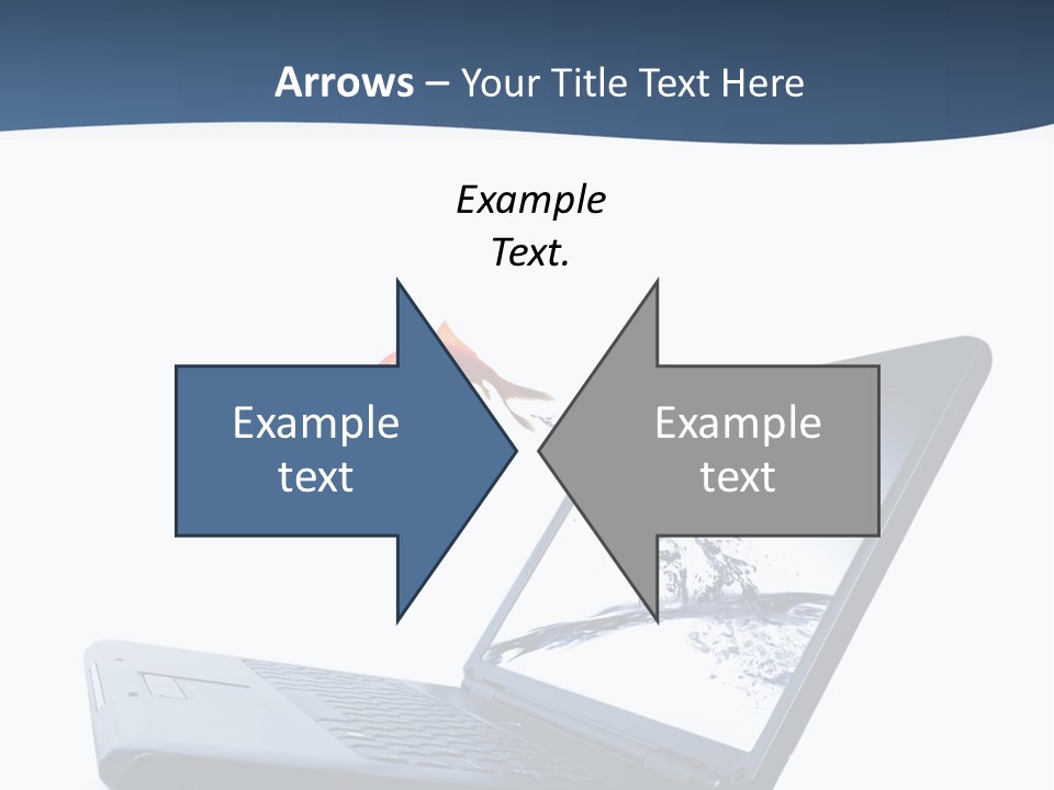 White Drop Showing PowerPoint Template
