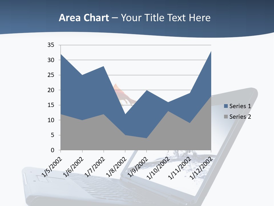 White Drop Showing PowerPoint Template