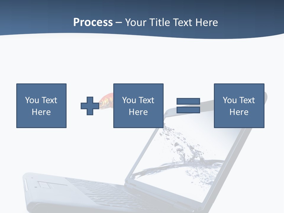 White Drop Showing PowerPoint Template