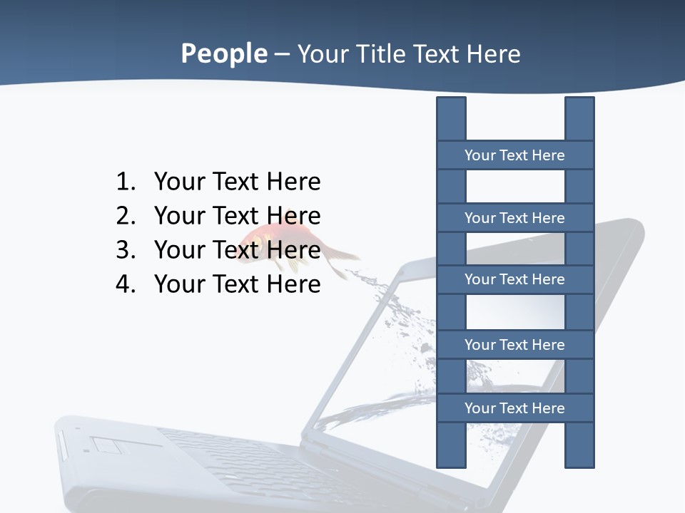White Drop Showing PowerPoint Template