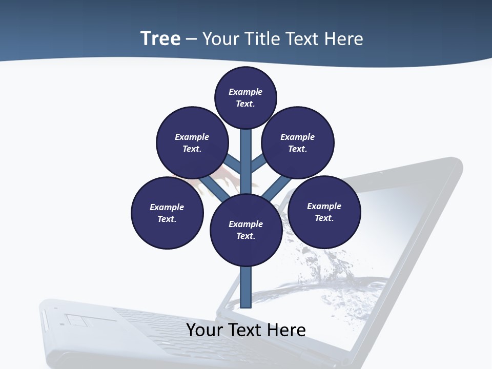 White Drop Showing PowerPoint Template