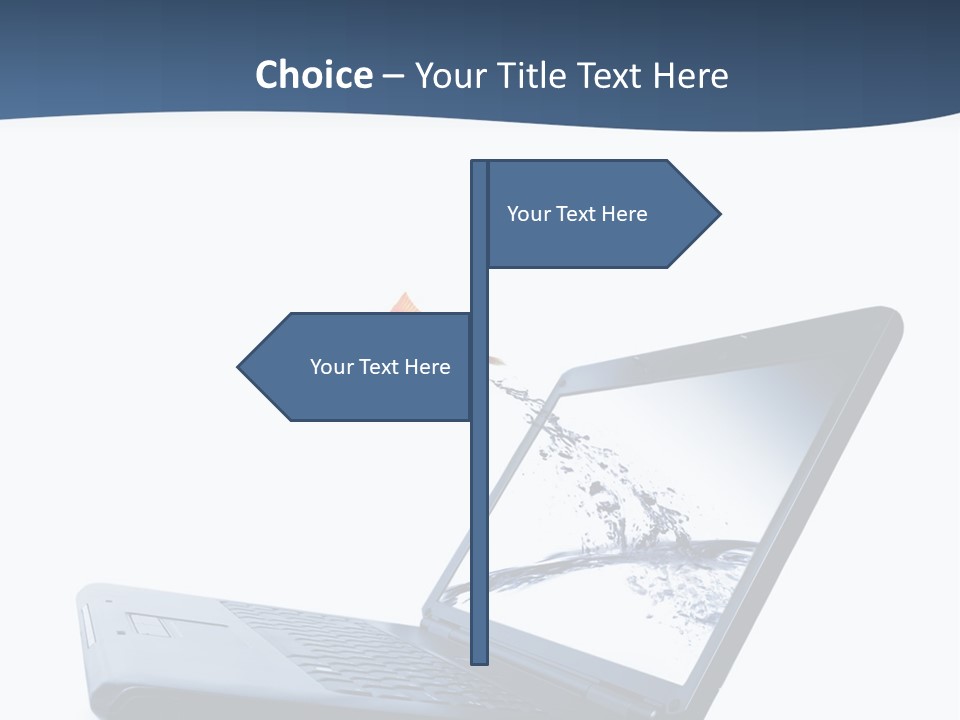 White Drop Showing PowerPoint Template