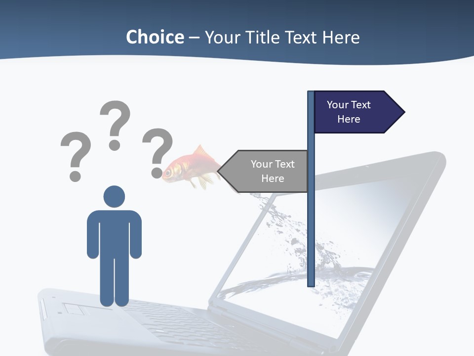 White Drop Showing PowerPoint Template