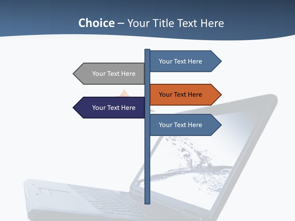 White Drop Showing PowerPoint Template