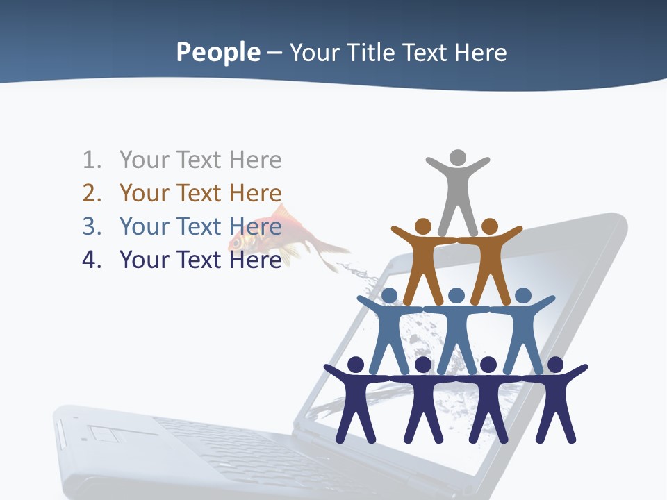 White Drop Showing PowerPoint Template