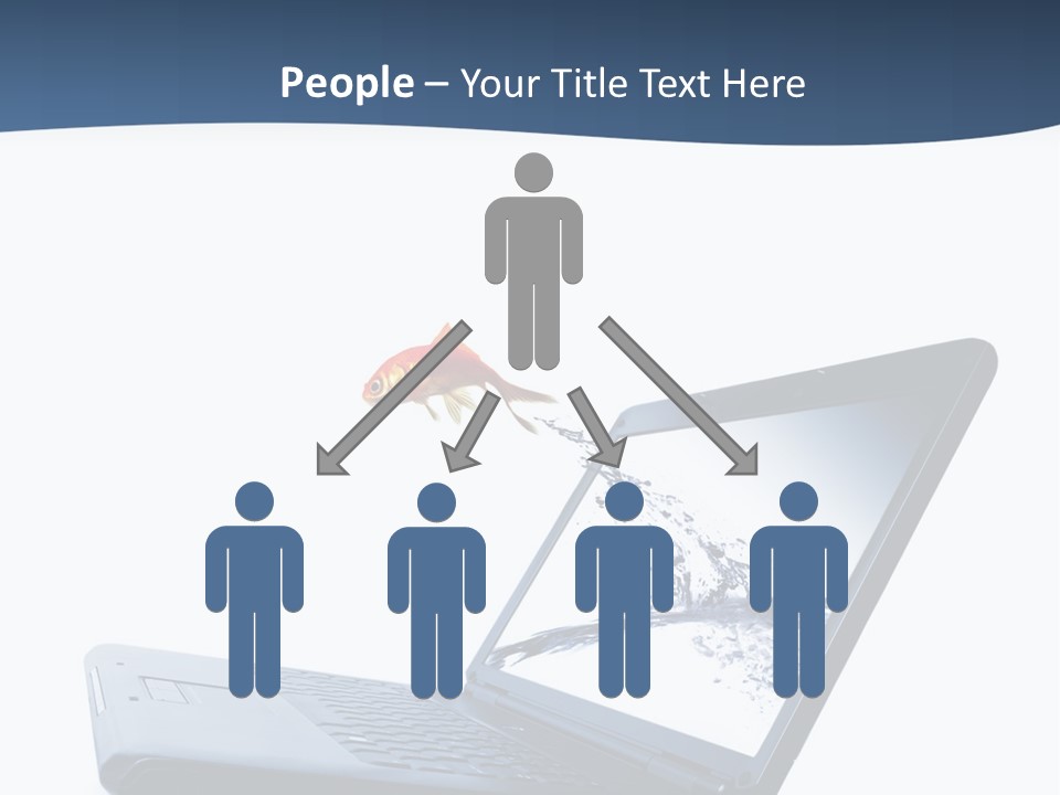 White Drop Showing PowerPoint Template