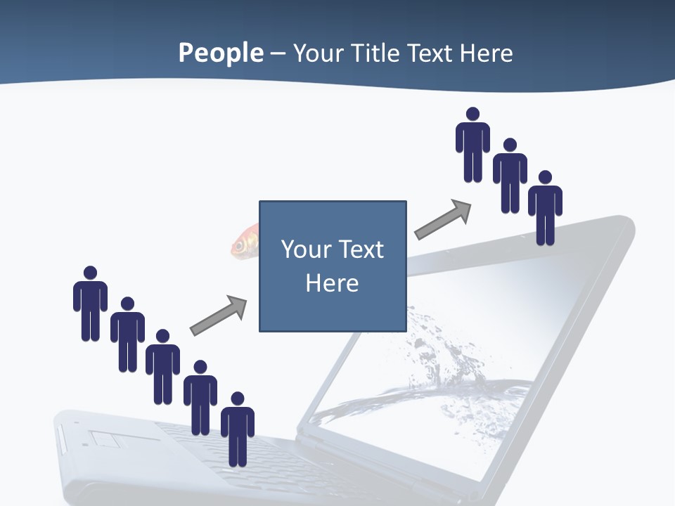 White Drop Showing PowerPoint Template