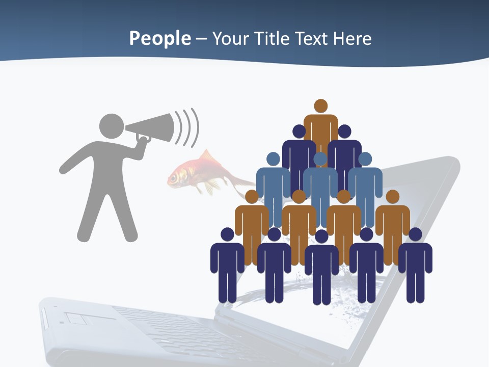 White Drop Showing PowerPoint Template