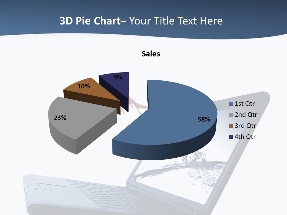White Drop Showing PowerPoint Template