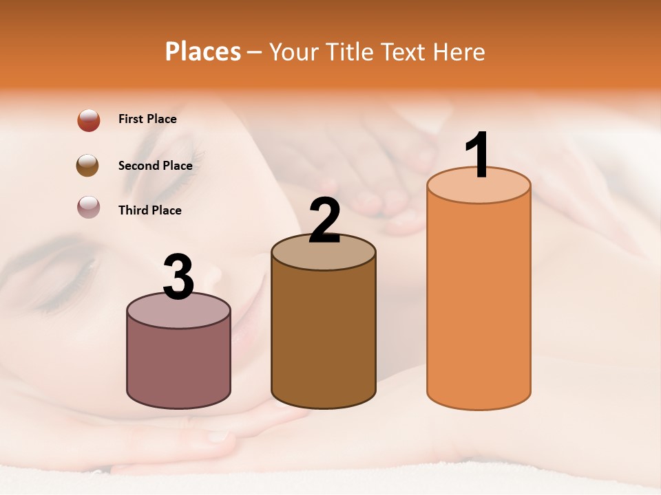 Closeup Caucasian Treatment PowerPoint Template