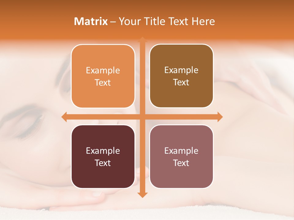 Closeup Caucasian Treatment PowerPoint Template