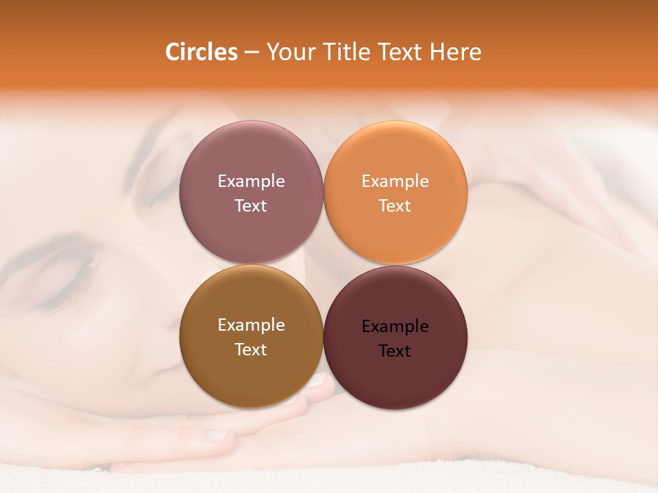 Closeup Caucasian Treatment PowerPoint Template