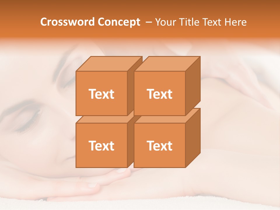 Closeup Caucasian Treatment PowerPoint Template