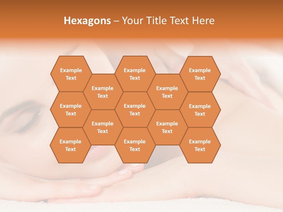 Closeup Caucasian Treatment PowerPoint Template