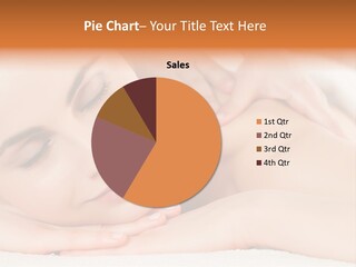 Closeup Caucasian Treatment PowerPoint Template