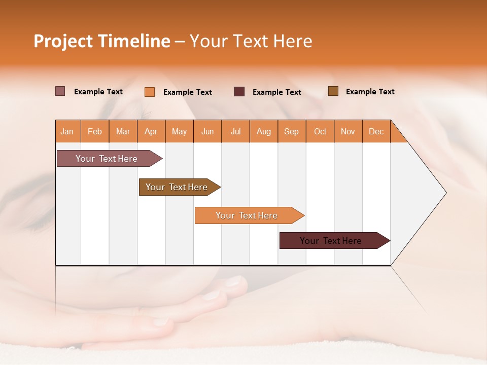 Closeup Caucasian Treatment PowerPoint Template