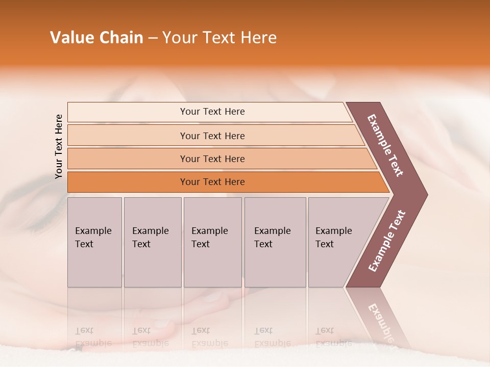 Closeup Caucasian Treatment PowerPoint Template