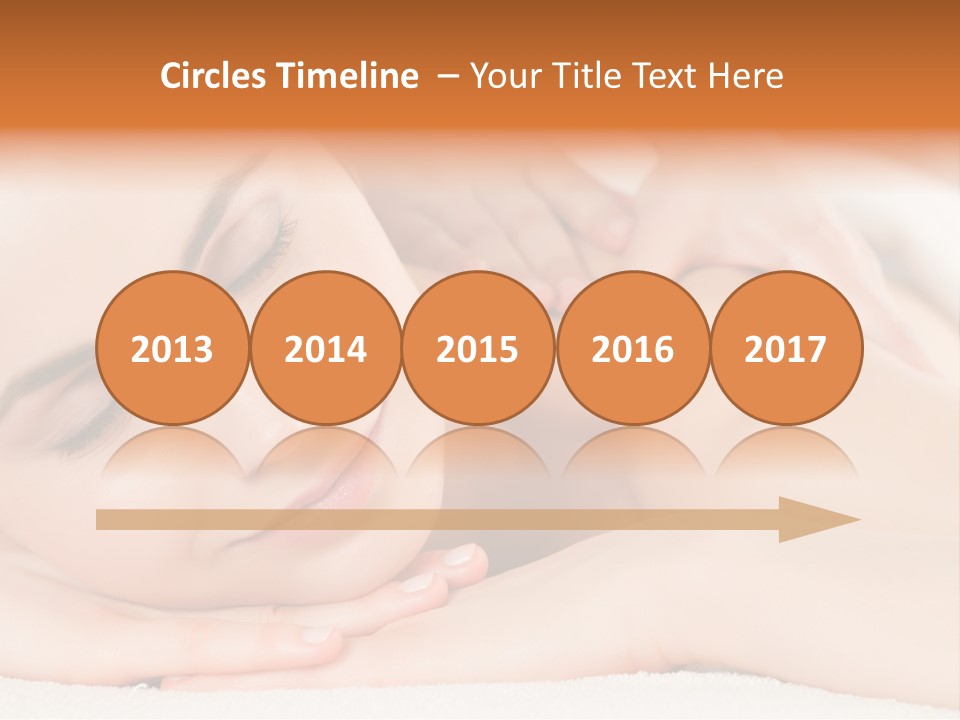 Closeup Caucasian Treatment PowerPoint Template