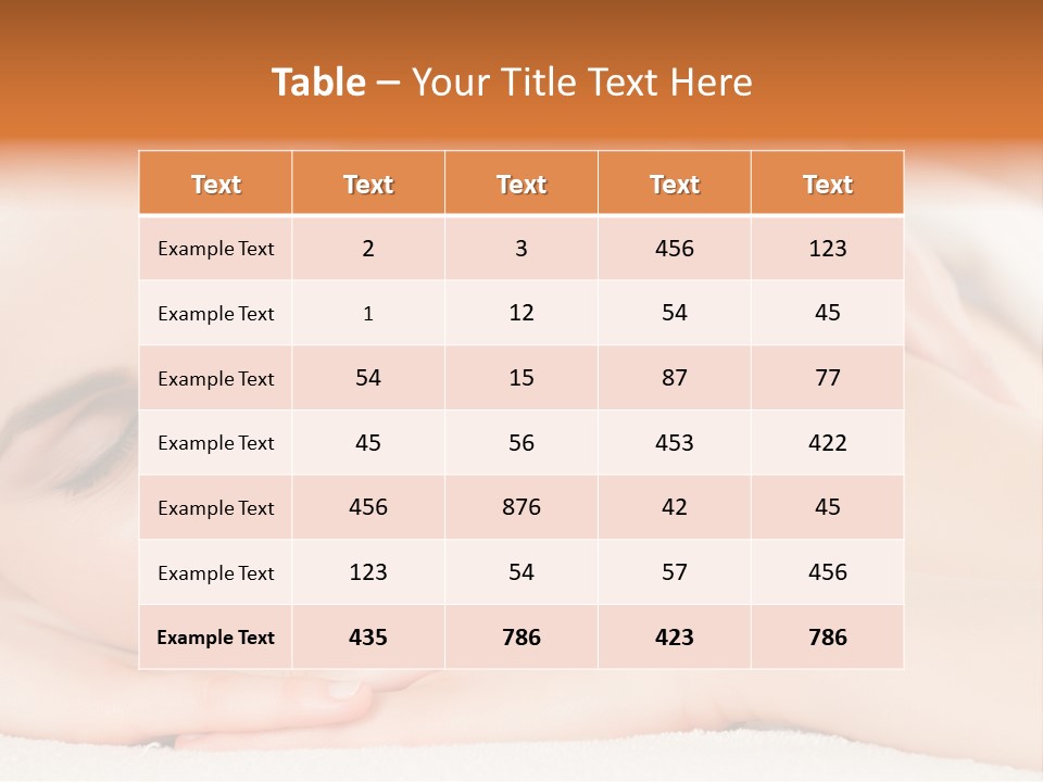Closeup Caucasian Treatment PowerPoint Template