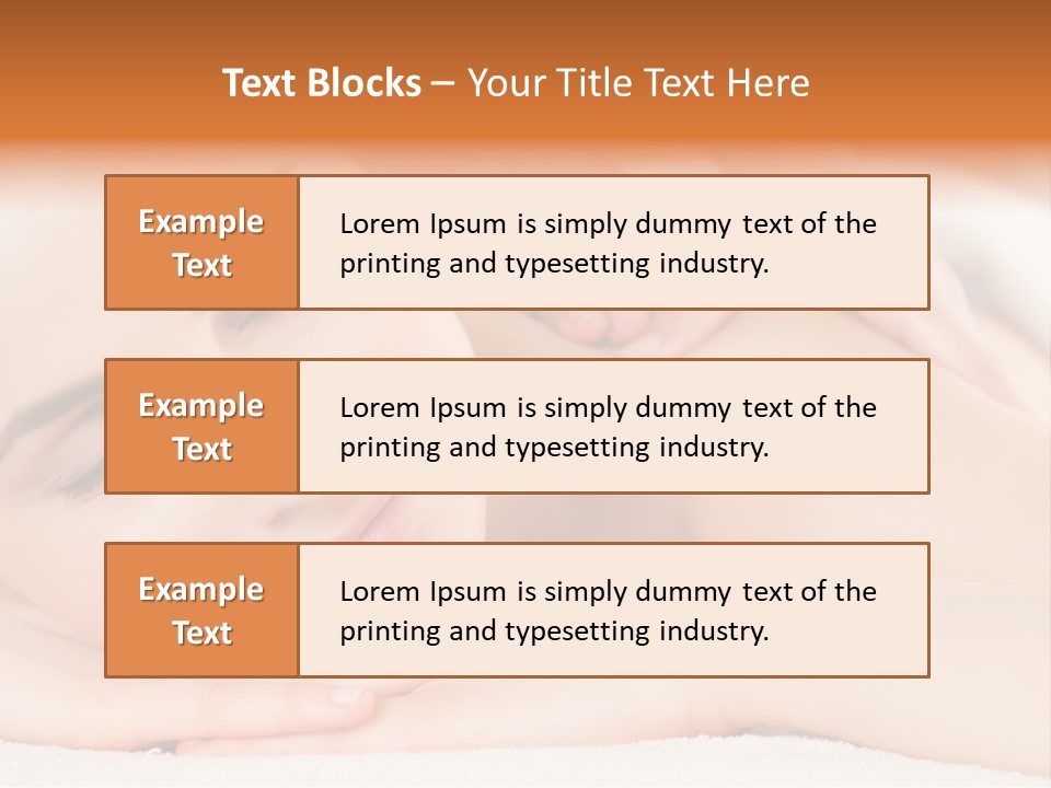 Closeup Caucasian Treatment PowerPoint Template