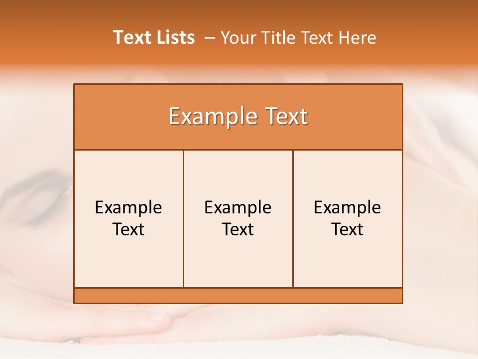 Closeup Caucasian Treatment PowerPoint Template
