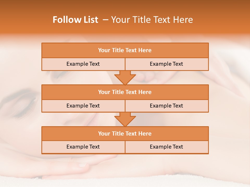 Closeup Caucasian Treatment PowerPoint Template