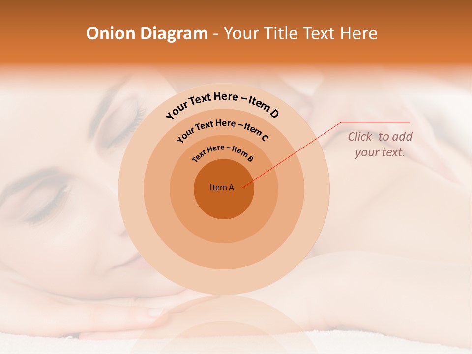 Closeup Caucasian Treatment PowerPoint Template