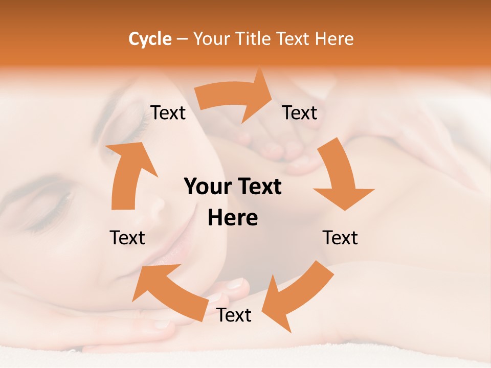 Closeup Caucasian Treatment PowerPoint Template