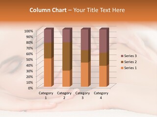 Closeup Caucasian Treatment PowerPoint Template