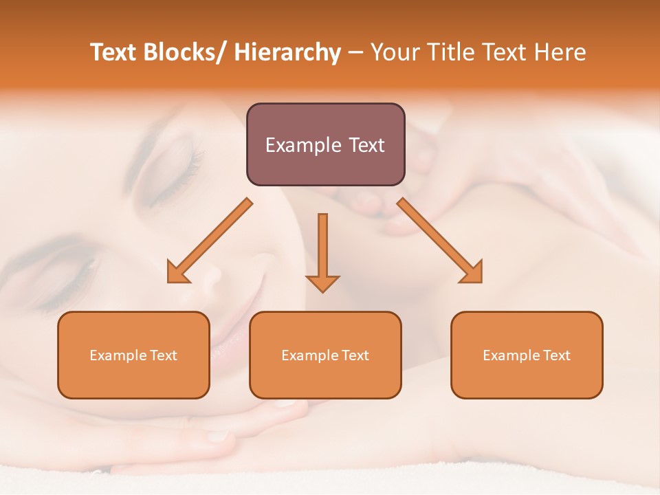 Closeup Caucasian Treatment PowerPoint Template