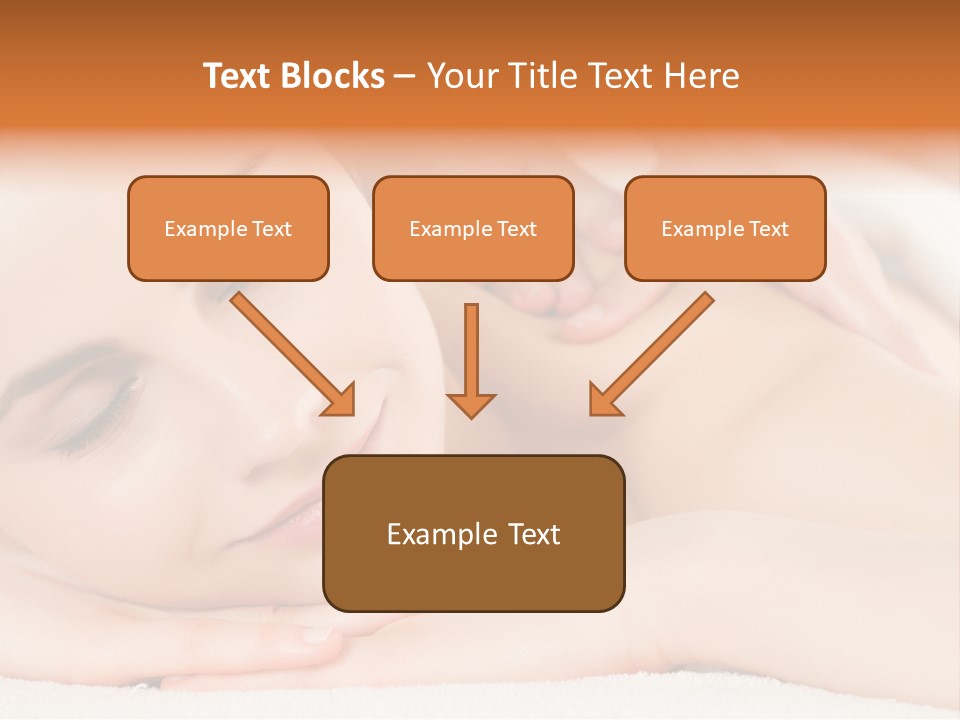 Closeup Caucasian Treatment PowerPoint Template