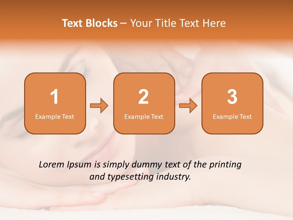Closeup Caucasian Treatment PowerPoint Template