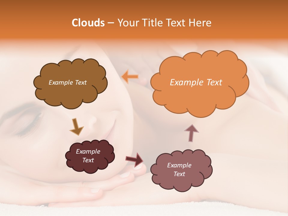 Closeup Caucasian Treatment PowerPoint Template