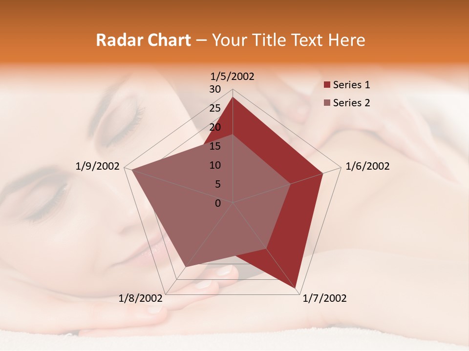 Closeup Caucasian Treatment PowerPoint Template