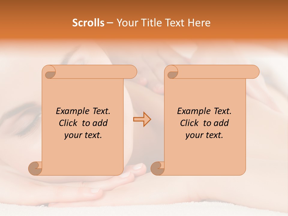 Closeup Caucasian Treatment PowerPoint Template