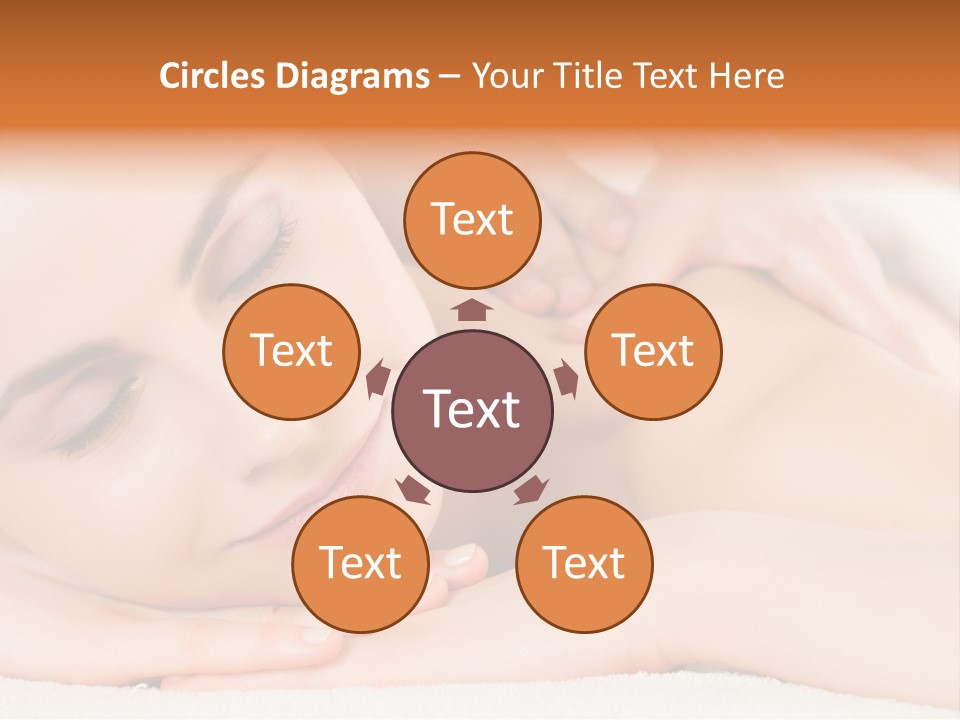 Closeup Caucasian Treatment PowerPoint Template