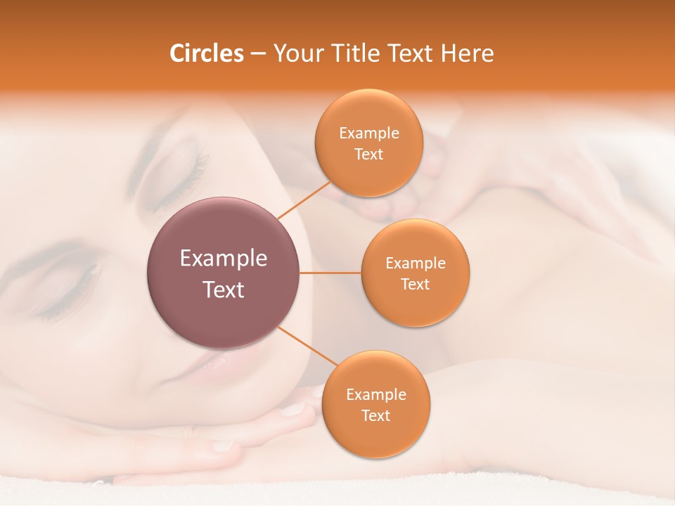 Closeup Caucasian Treatment PowerPoint Template