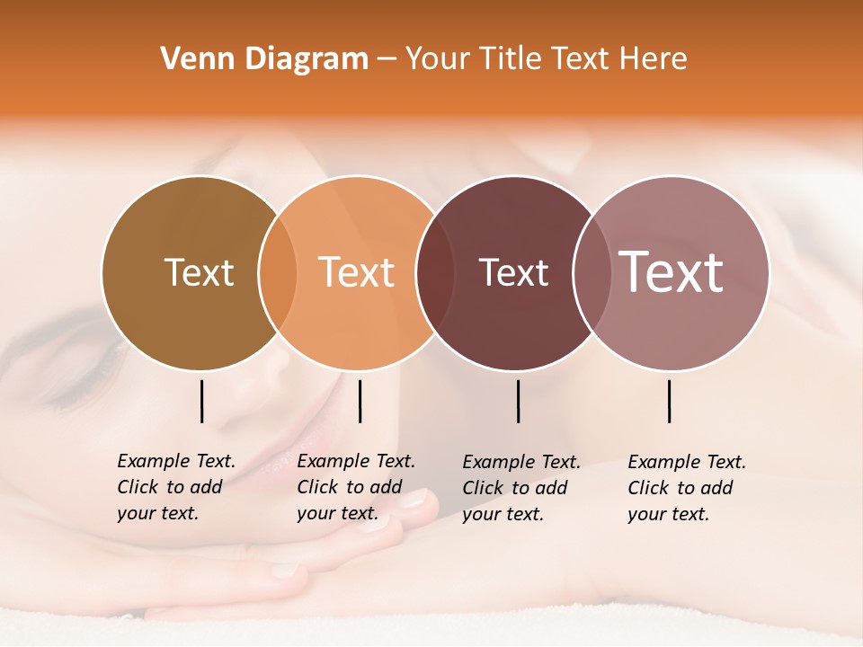 Closeup Caucasian Treatment PowerPoint Template