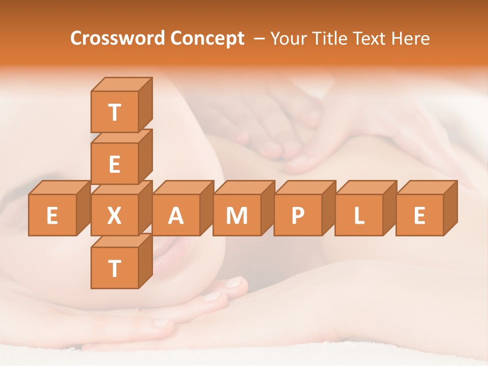 Closeup Caucasian Treatment PowerPoint Template