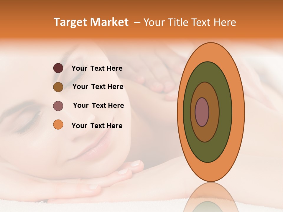 Closeup Caucasian Treatment PowerPoint Template