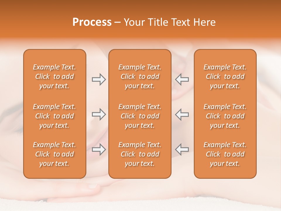 Closeup Caucasian Treatment PowerPoint Template