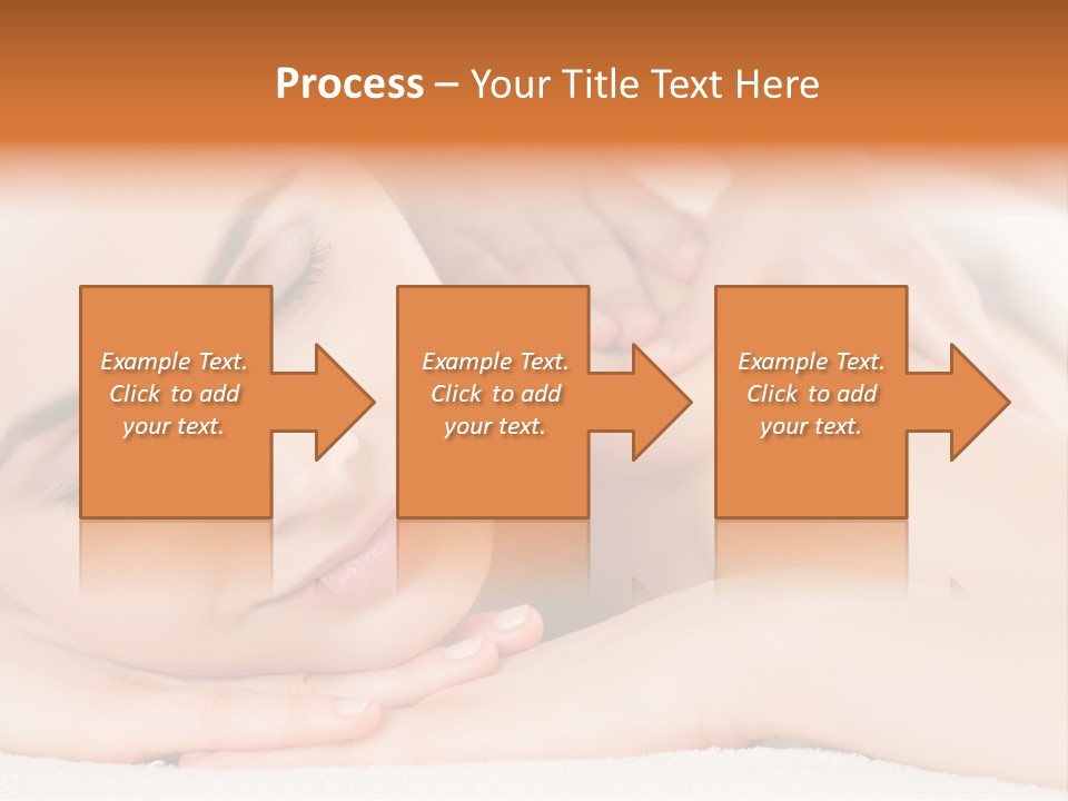 Closeup Caucasian Treatment PowerPoint Template