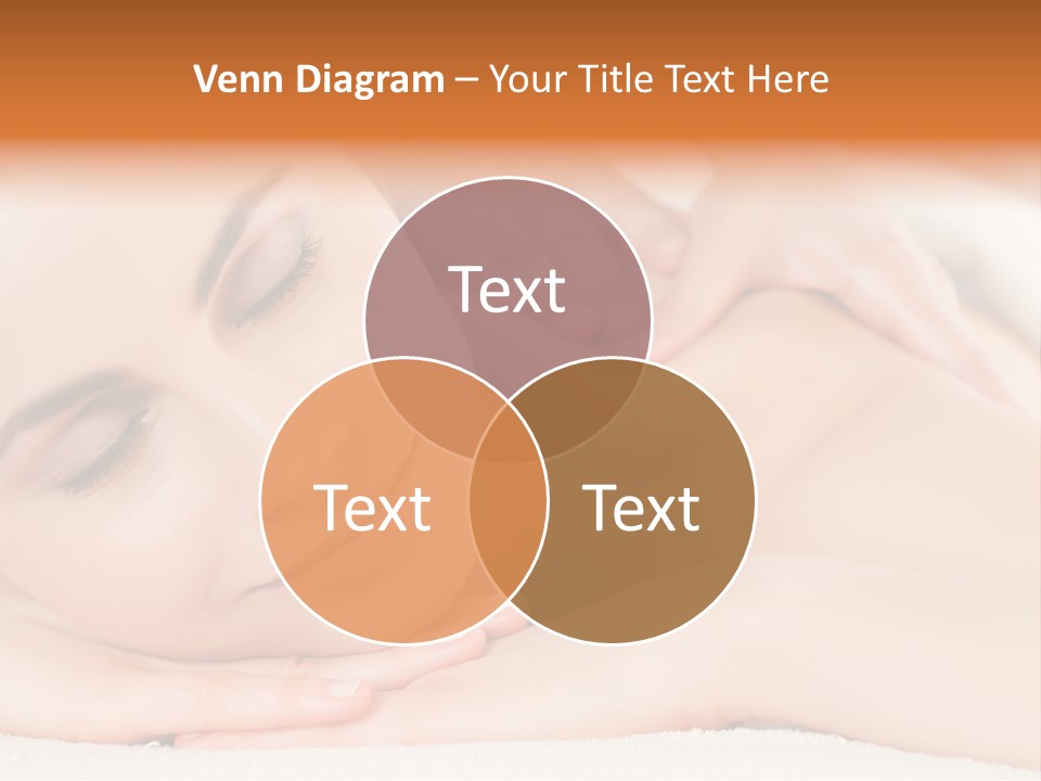 Closeup Caucasian Treatment PowerPoint Template