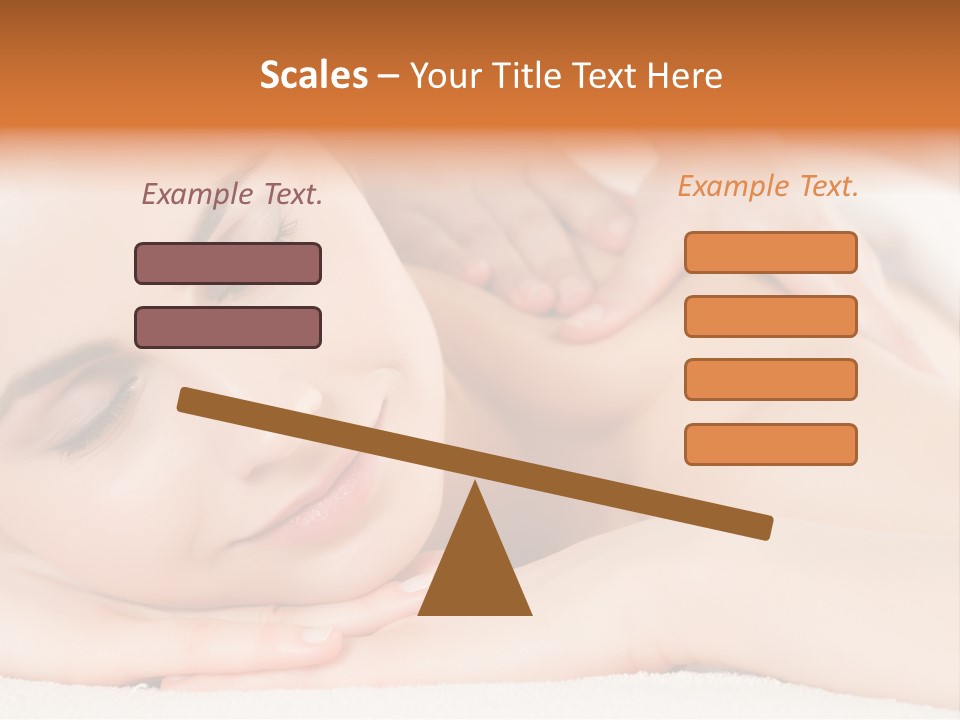 Closeup Caucasian Treatment PowerPoint Template